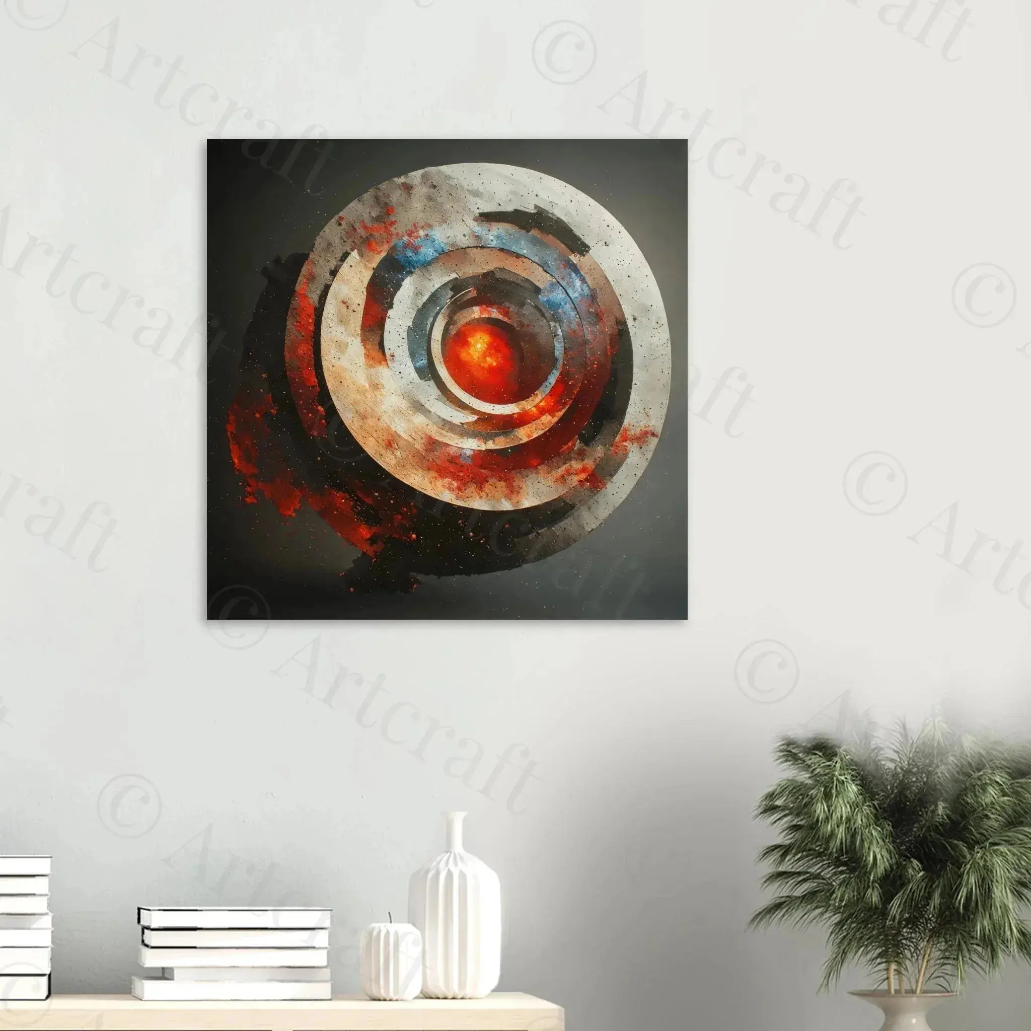 Abstract Eccentric Fine Art Paper Artwork Print - Home Decor Hanging Wall Art for Living Room, Bedroom, Focal Point Addition
