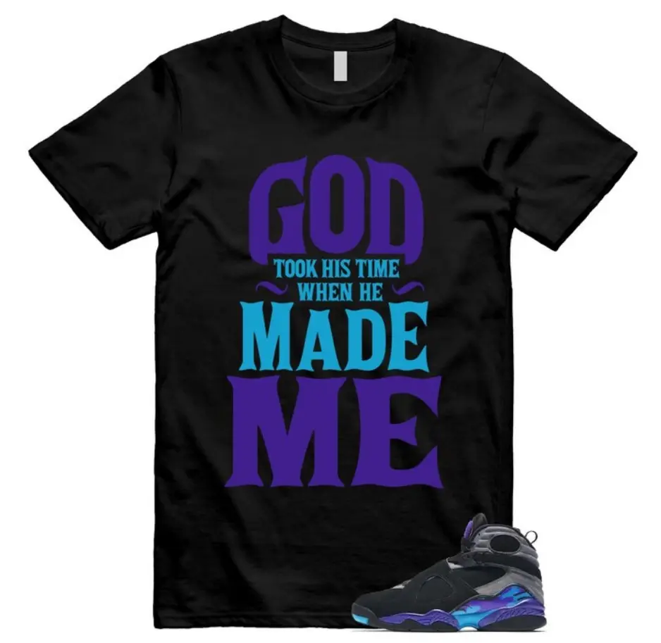 8 Aqua Unisex T-Shirt, Jordan 8 Aqua Outfit, 100 % Cotton Casual Crew Neck Tee, Gildan 5000 Shirt, Design Printed T-Shirt, Menswear Top