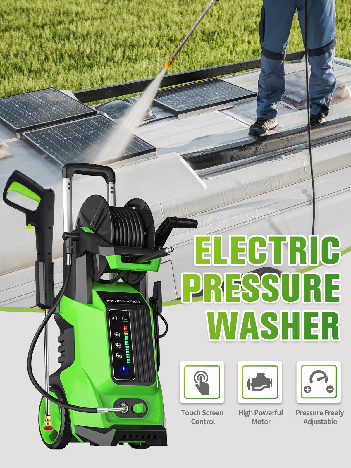 Electric Pressure Washer Car Washer 5000PSI 3.5GPM with Touch Screen, Portable Design for Car, Patio, and Outdoor Cleaning