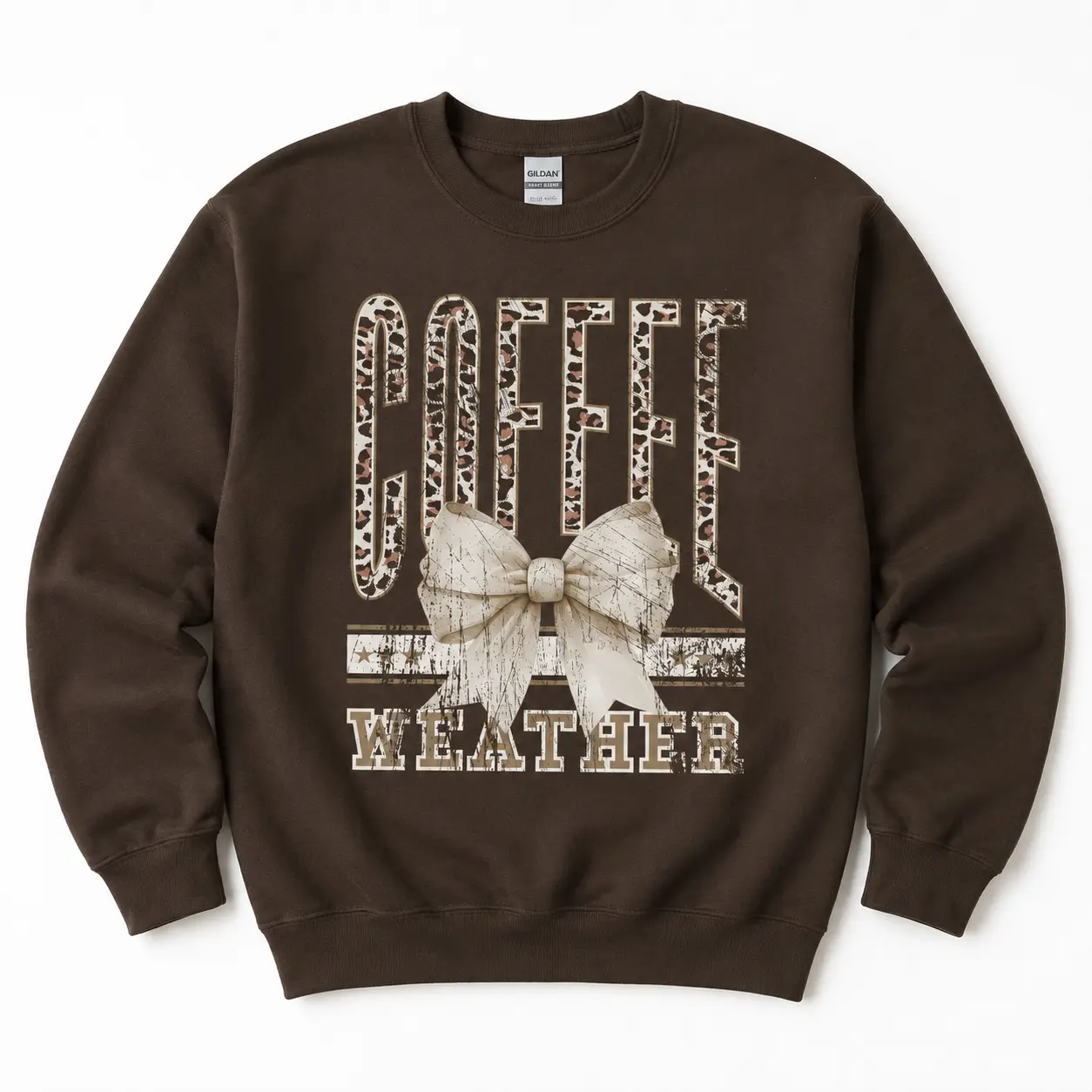 Coffee Weather Gildan Sweatshirt, Trendy Fall Crewneck