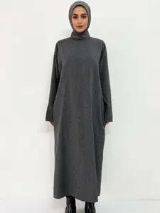 Women's Linen-Feel Casual Abaya Modesty Muslim Clothing Prayer Dress, Long Robe for Women, Comfortable & Stylish Design, Perfect for Daily Wear, Abayas For Eid