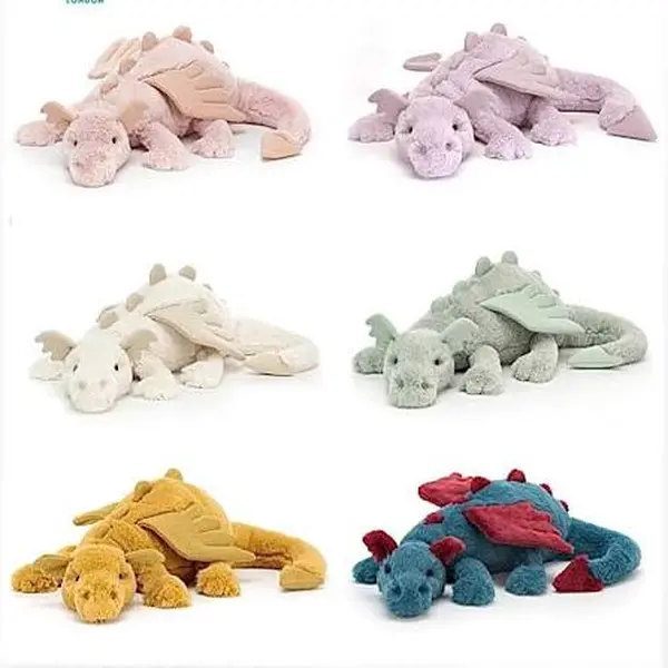 JellycatDragon Plush Stuffed – 50cm Stuffed Animal – Adorable Plush Gift with Dust Bag, Collector & New Born Gift