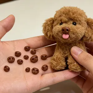 Mini Puppy Nose Silicone Mold, 3D Realistic Cute Design, Non-Stick Silicone for Easy Demolding, Suitable for DIY Plush Dolls, Clay, Polymer Clay, Resin and Plaster Making, Ideal for Craft Enthusiasts as Doll Accessories