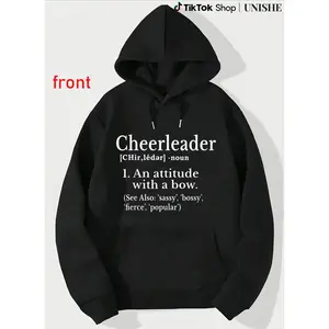 Girls' Cheerleader Long Sleeve Hoodie with 100% Definition Print