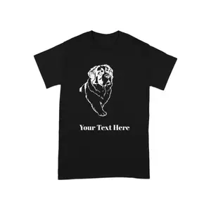 Women's dog lover gift featuring a Saint Bernard breed Graphic T-Shirt - Short Sleeve Crew Neck Regular Fit Casual Wear | Soft & Breathable Fabric, Durable Print, Everyday Comfort, Machine Washable, graphic design with a minimalist illustration of a Saint