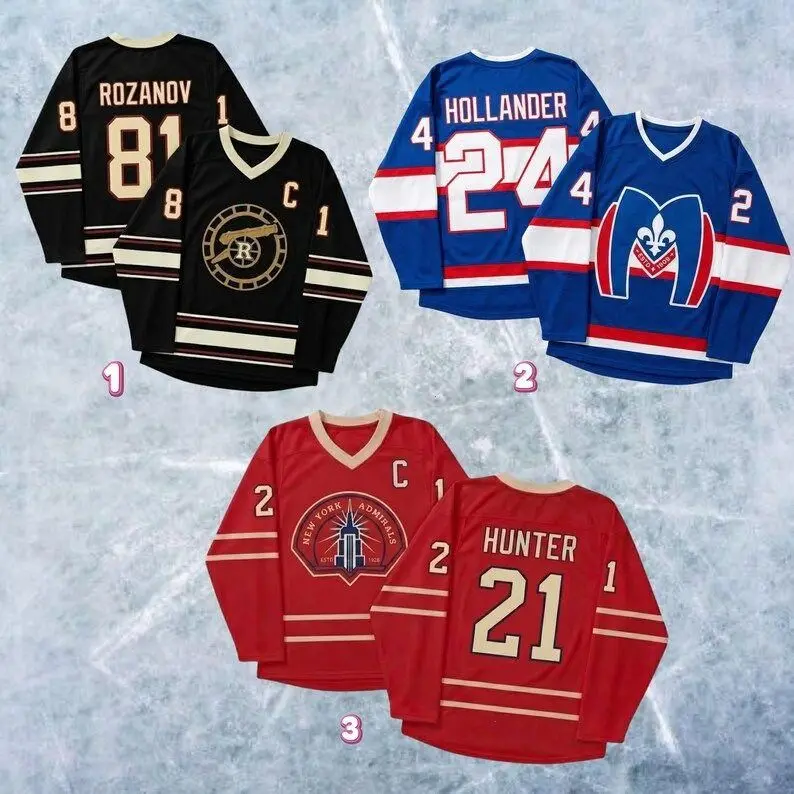 ROZANOV & HOLLANDER Hockey Jersey, Movie Inspired Shirt, Heated Rivalry Hookey Jersey, Ilya Rozanov Shane Hollander