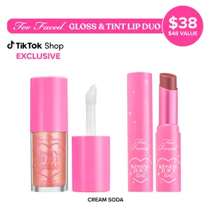 Too Faced Gloss & Tint Lip Duo: Kissing Jelly Hydrating Gloss + Kissing Juicy Tint
