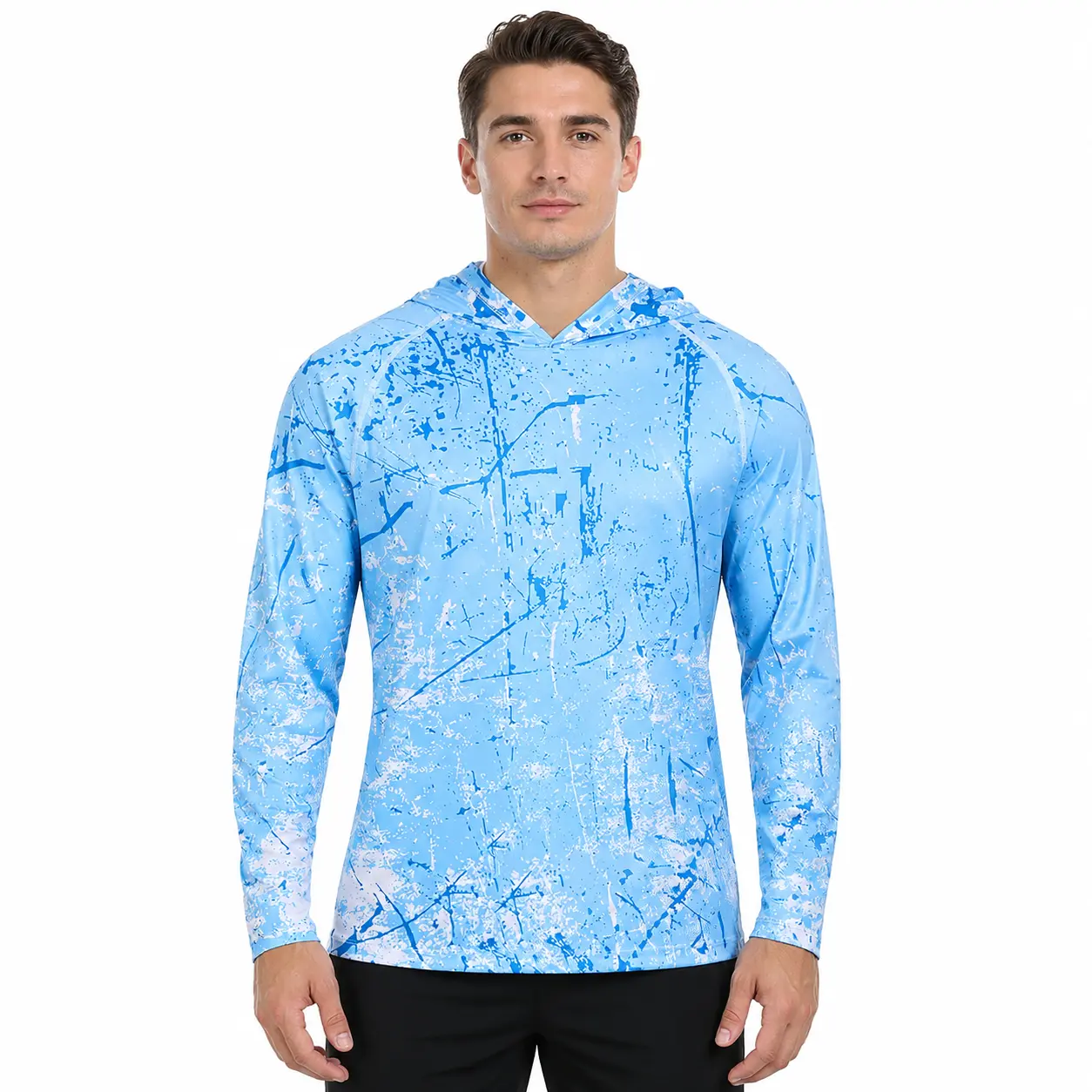 Men's Unisex Plus Size Long-Sleeve Rashguard - Quick-Dry, Moisture-Wicking, Lightweight Sun Protection Athletic Top for Fishing, Hiking (2XL, 3XL), Unisex Clothes, Outdoor Sports, Multi-Size, Normal Type