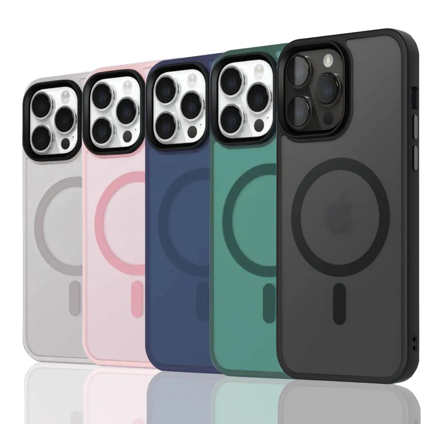 For Apple iPhone 17 16 15 14 13 12 / Pro Max / Air / Plus / Pro / Mini Shockproof iPhone Case Cover Frost, Slim Fit Accessories Protection compatible with MagSafe