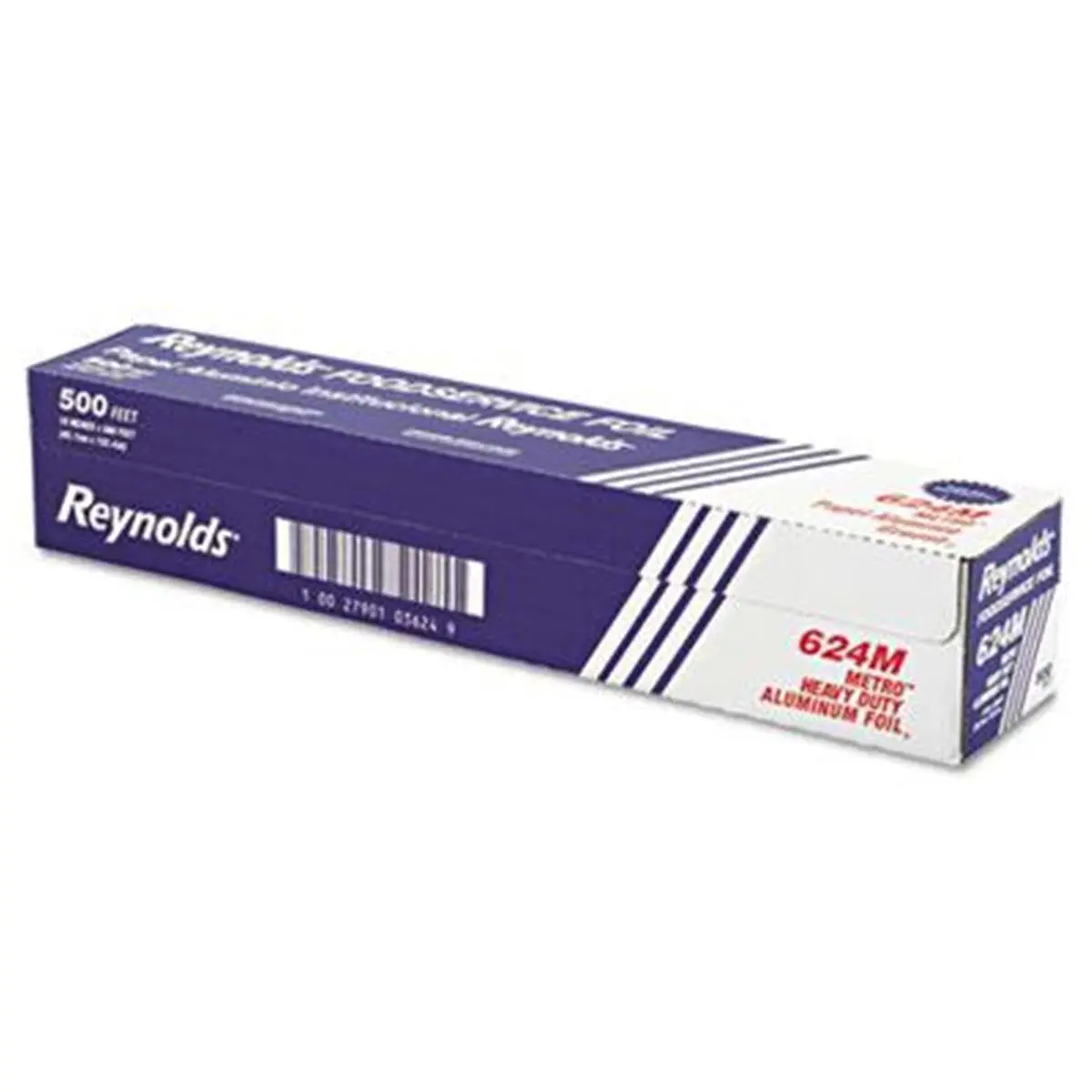 Metro Reynolds Wrap Aluminum Foil Rolls - 500 ft Convenient Roll, Freezing-Ready, Standard-Cut Disposable Kitchen Cookware for Home Kitchen Use, 500 Feet