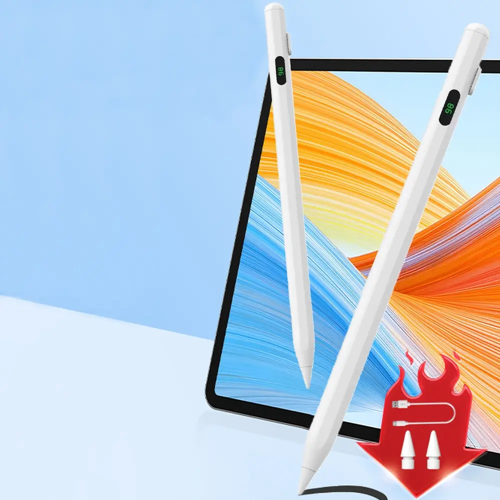 Apple Bluetooth-compatible Capacitive Stylus Pen, Digital Pen, Tablet Styluses, Stylus Pens for Touch Screens, Touchscreen Writing Tool with LED Battery Indicator, Compatible with 2022-2018 iPad Models, Tech Accessories