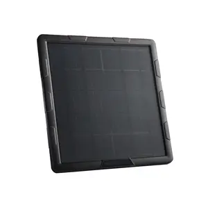 5W Solar Charging Panel  Monocrystalline Silicon Solar Power Built-in Battery Designed for Outdoor Hunting Cameras, Surveillance Cameras, and Game Cameras