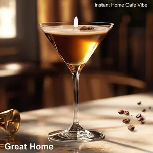 Aromatic Candle Gift for Men & Women, Aromatherapy Candle, Intense Coffee Scented Wax, Ideal for Home Bedroom Bar Christmas Birthday Perfect Present Decor Accessories