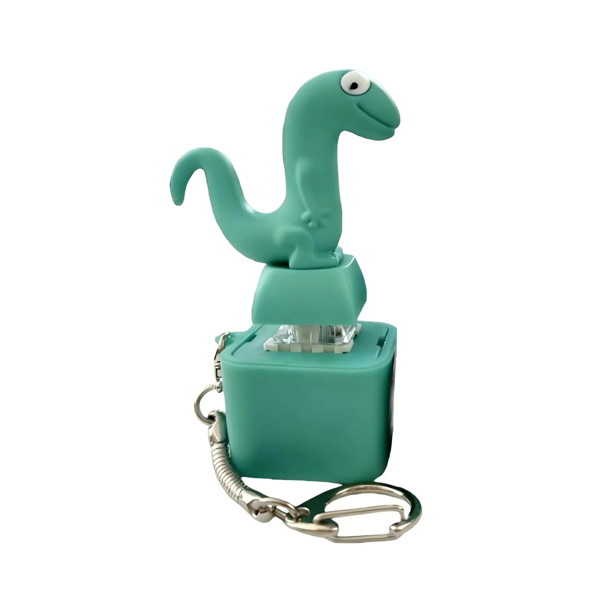 Llavero Lagarto Con Sonido Y Luz – Juguete Fidget Con Clic De Teclado Mecánico, Anti-estrés Y Portable Para Adultos Y Niños – 2 Unidades