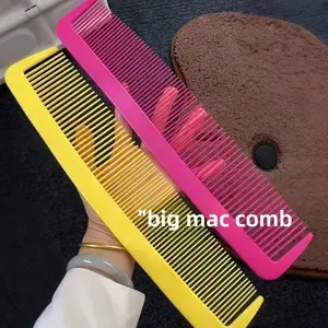 2 PCS Extra-large, exaggerated cosplay funny prop comb for stage performance—creative stress relief, straight hair, clown style, oversized and ultra-long.