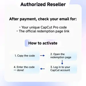 CapCut Standard 1 Month Subscription AI Templates Video Editor for Instagram Reels TikTok Vlog