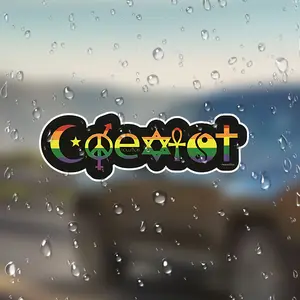 Lgbt Pride Car Bumper Sticker, Rainbow Design on Background, Durable Vinyl Material, Perfect for Showcasing Lgbtq+ Support & Style