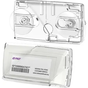 Secure 2024 EZ-Pass with  Suction & Sun Visor Mount - Upgraded Transponder Holder (1)