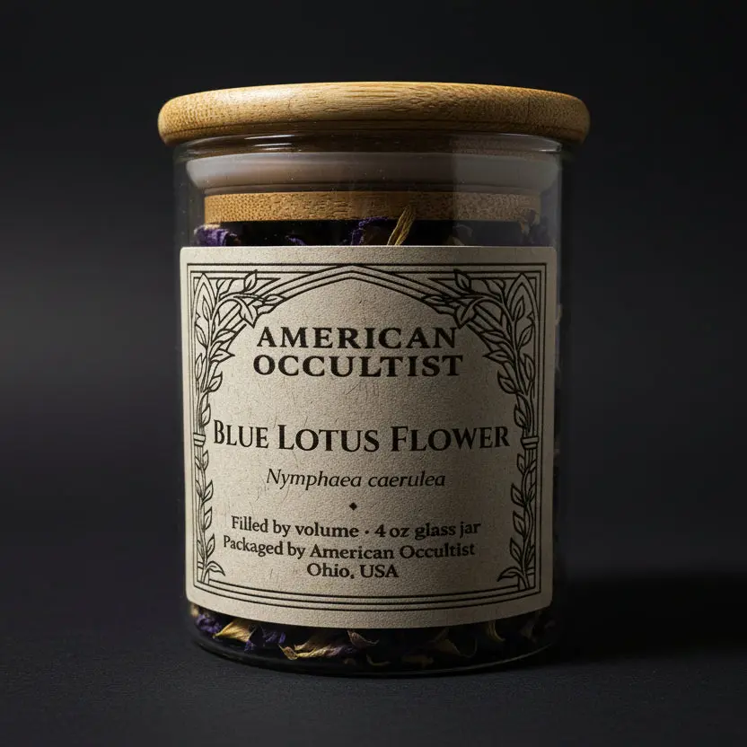 Blue Lotus Flower (Nymphaea nouchali var. caerulea) – Ritual Herb Jar