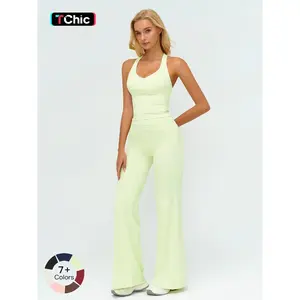 Women's Yoga Set with Dual Shoulder Straps, High-End Feel Sportswear, Running & Exercise, Colorblock Fleece Fabric, Leggings Tracksuit Set