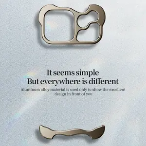 Minimalist Phone Case for iPhone 17 Series, Aluminum Alloy Frameless Design, Ultimate Protection with Lens Film Included