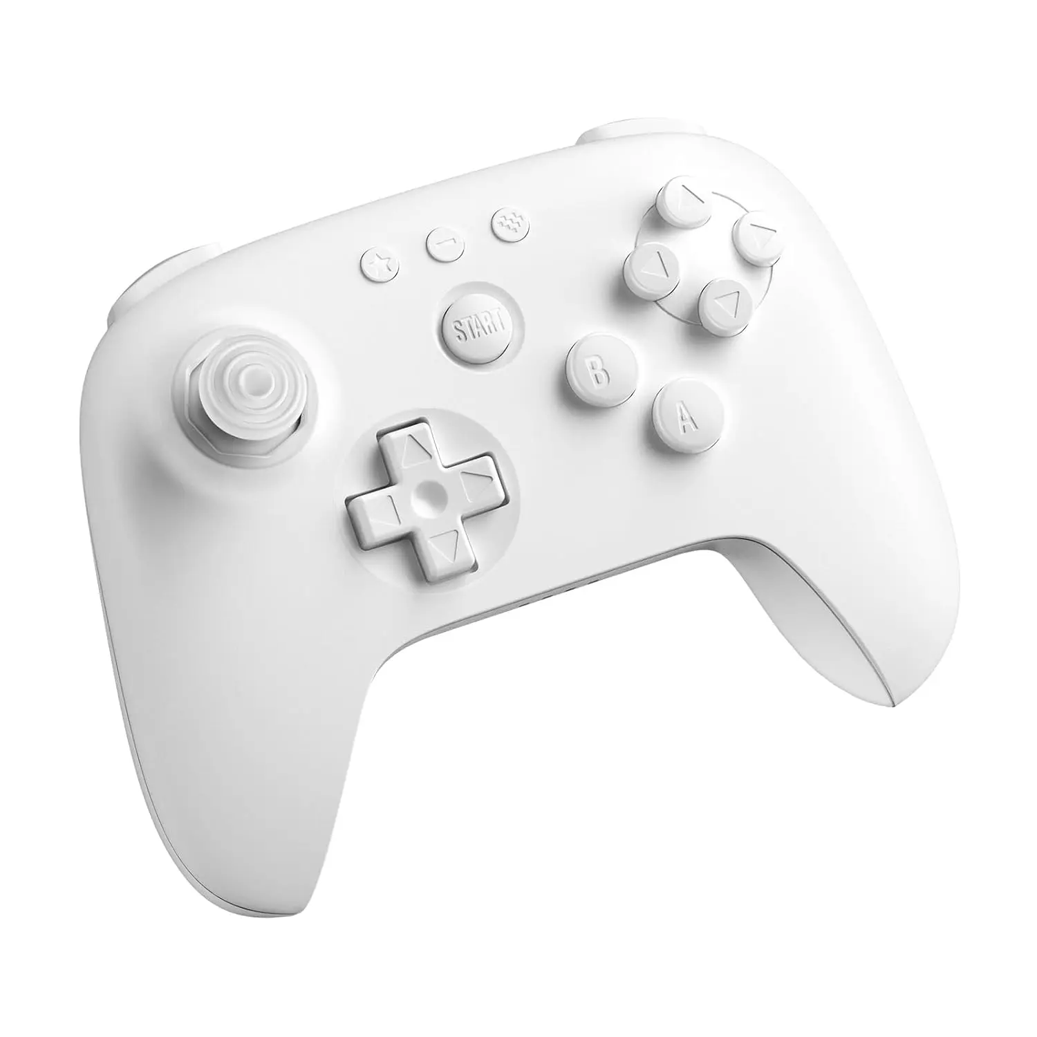 8Bitdo 64 Bluetooth Controller for Analogue 3D, Switch, Switch 2, Windows, and Android (White)