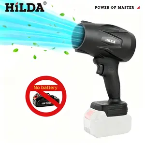 Hilda Handheld Portable Blower, Bare Machine, 1000w Power, No Battery , Ideal for Yard Cleaning, Car drying，Lawn Care & Leaf Blowing