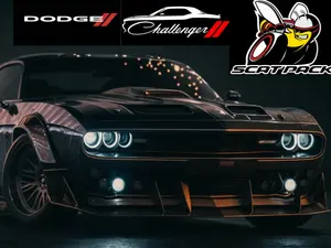 2PCS- LED Door PuddleLights FOR Dodge Charger Challenger SRT Hellcat Scat Pack R/T Logo ProjectionPair or 4-Pack Crystal-Clear HD ProjectionEnhanced Cooling door projection light