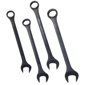 Donext Large Wrench Set, SAE Jumbo Combination Wrench Set 4-Piece Extra Large, Black Oxide Finish with Storage Bag, Big Wrench Set for Heavy Duty