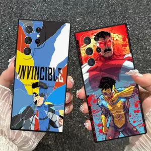 I-Invincible Anime Soft Phone Case for Samsung Galaxy S26 S25 Edge S24 Ultra S23 Plus S22 S21 FE A14 A15 A16 A35 Black Cover Back Shell