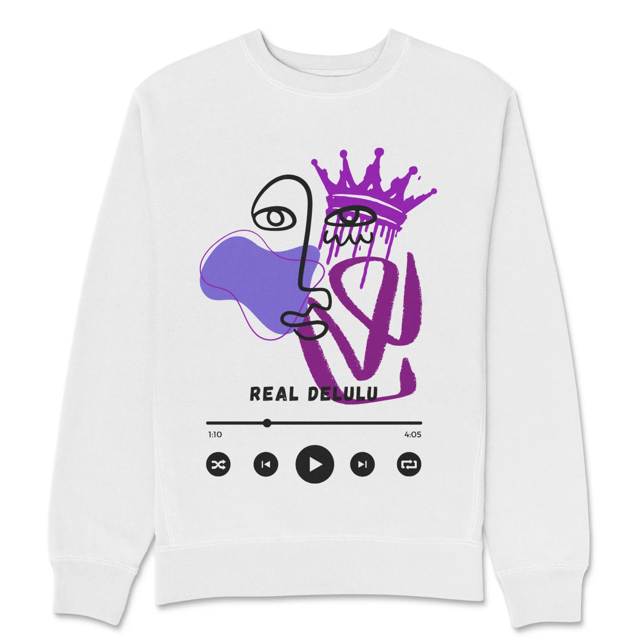 Real Delulu Fleece Sweater