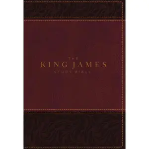 KJV, The King James Study Bible, Leathersoft, Burgundy, Red Letter, Full-Color Edition: Holy Bible, King James Version by Thomas Nelson [Leathersoft Book]