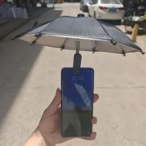 1pc Outdoor Mobile Phone Holder Sunshade with Small Clip, suitable for outdoor use, beach photography and video recording, car mobile phone holder, UV protection, anti-glare mobile phone umbrella, Cell Phone Mount, Car Cellphone Mount