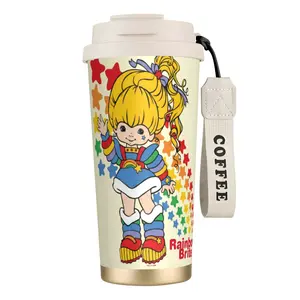 Rainbow Brite Fitness Hydration Bottle. Lightweight & Ergonomic for Gym Workouts, Yoga Sessions, and Active Lifestyles. water bottle with strap