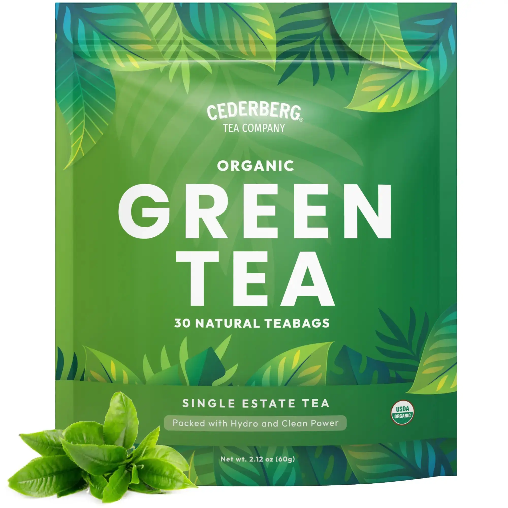Cederberg Tea Company Organic Green Tea 100 Natural Teabags - Aids in ...