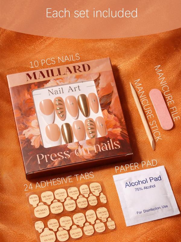 Luxury Silver Pearl Chrome Nails | Almond Shape Nude Base Textured Wavy Chrome French Tip 3D Silver Pearl Bubble Accent - Glue-Free Reusable Durable High-Shine Glam Press Ons