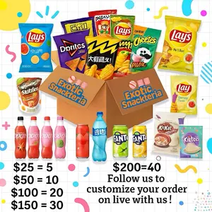 Exotic Snacks Food Box Family Movie Ultimate Adventure with Exciting Snacks Anime Themed Variety of Treats Assorted Asian-Style Potato Crisps