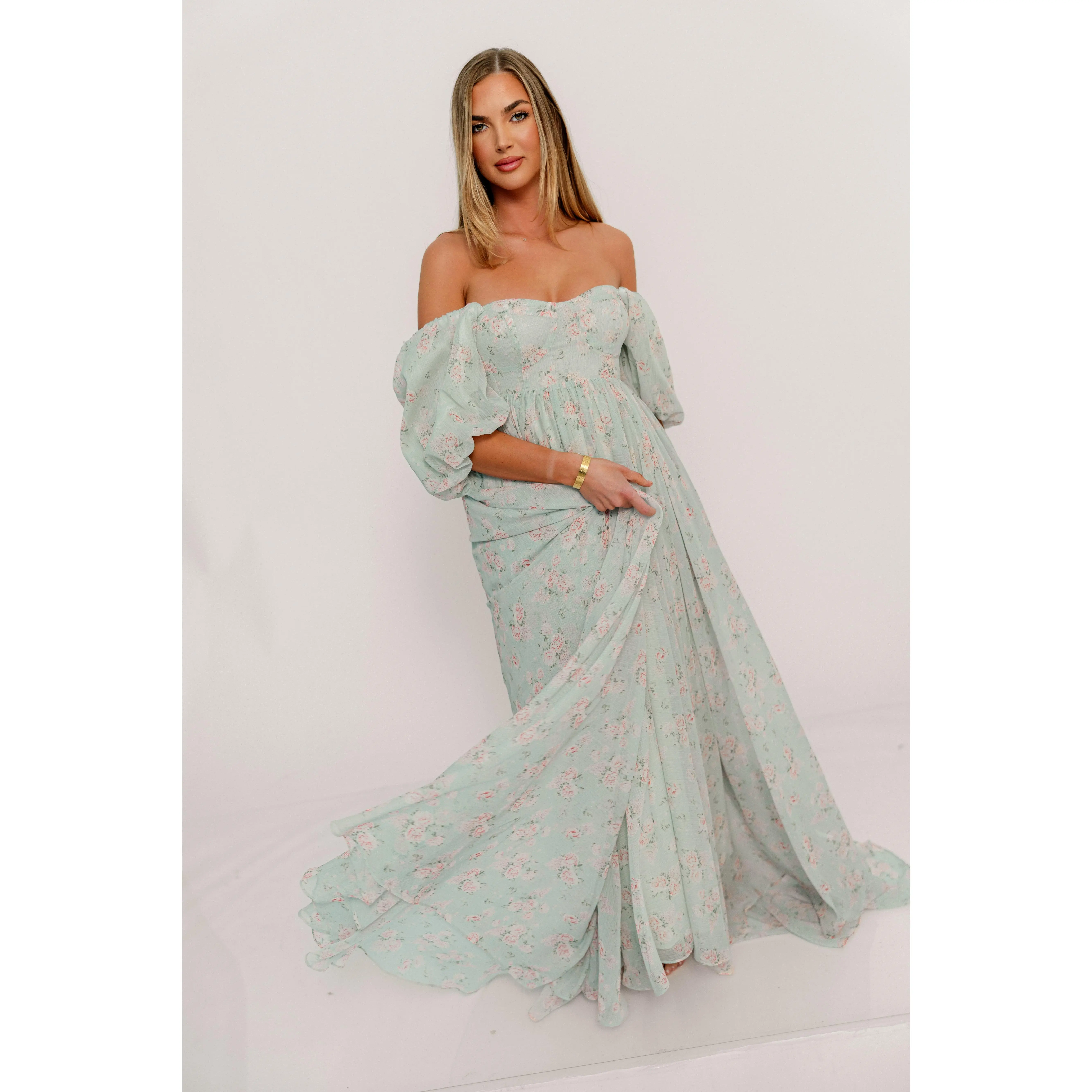 Willow Maxi Dress in Cottage Sage