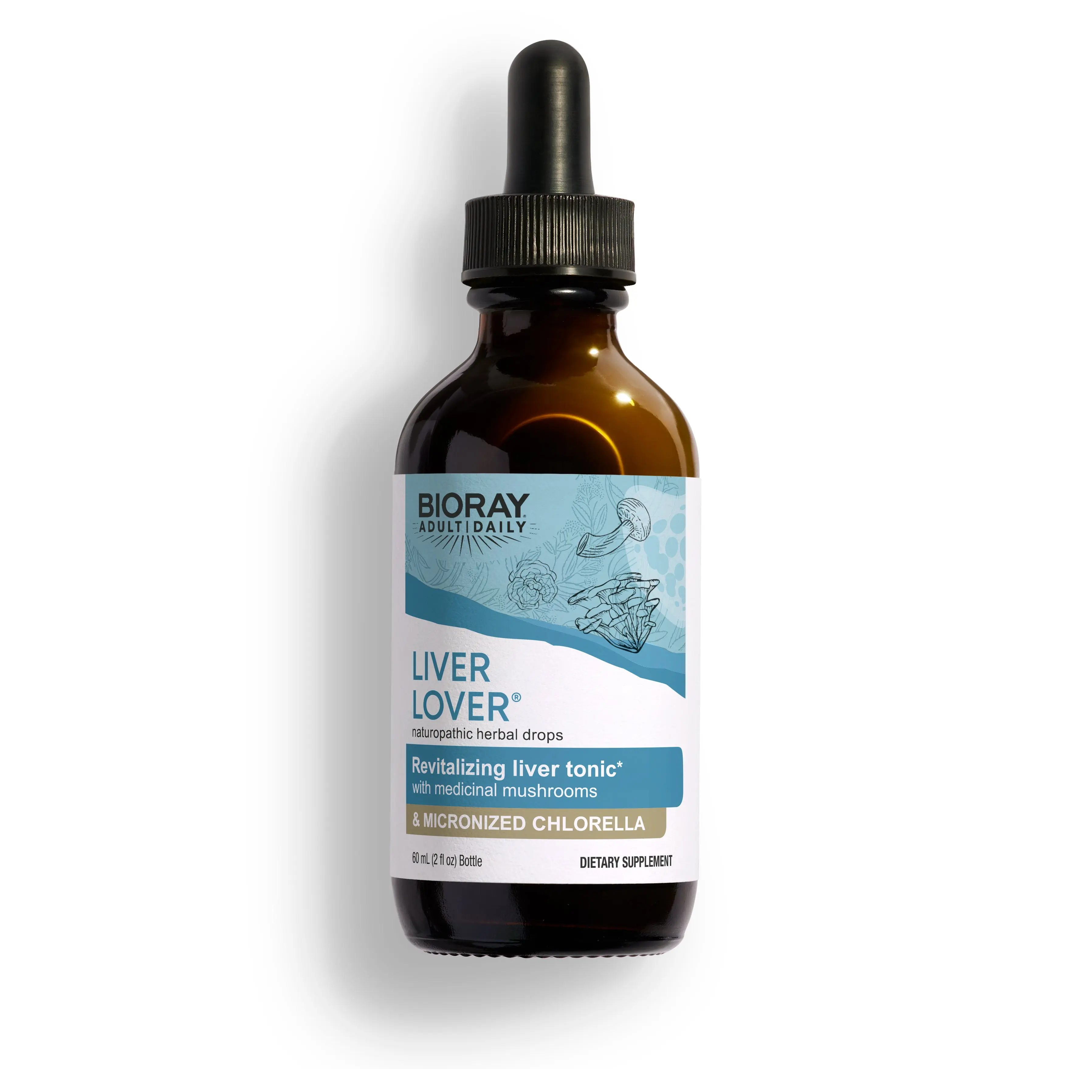 BIORAY - Liver Lover - Liquid Liver Detox with Milk Thistle & Medicinal Mushrooms