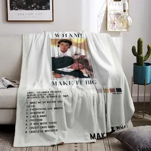 band wham Throw Flannel All Weather Blanket Kneeling Blankets Fluffy Warm Winter Blanket Blankets on Offer Home Knee Throw Wearing Microfiber