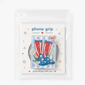 Americana Cowgirl Boots Phone Grip Western Rodeo Phone Holder Magnetic Phone Stand Patriotic Gift Accessory