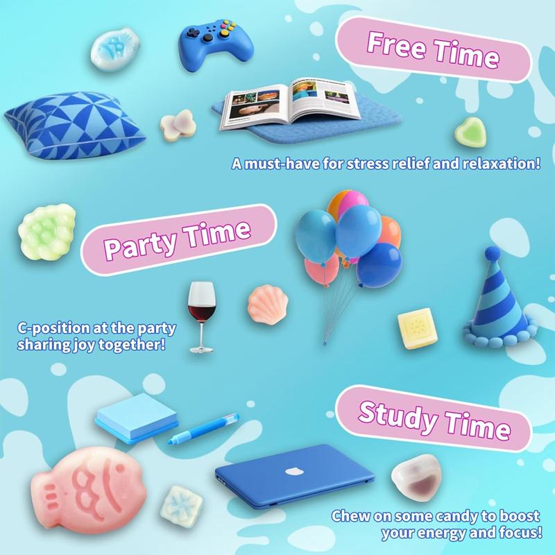 GLEAMETT Wax Bottle Candy - Individually Wrapped Chewy Candies, 9 Flavor Mix, Retro Nostalgic Treat, Novelty Candy for Kids Parties and Goodie Bags,6.3oz