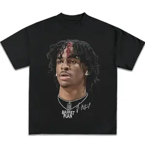 Ja Morant Icy Exclusive V2 Graphic T-Shirt, Vintage Basketball Pullover Sweatshirt, Unisex for Womenwear and Menswear