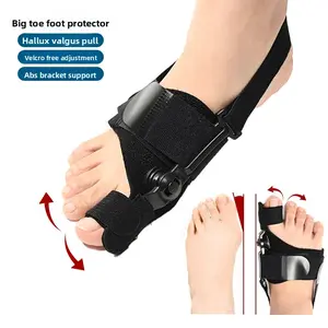 The big toe correcting orthosis is fixed and straightened with an adjustable toe splitter day and night Finger Splint