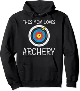 Cool Archery For Mom Mama Bowhunter Bow Arrow Archer Target Pullover Hoodie - 81B0D2HJ4ZJK