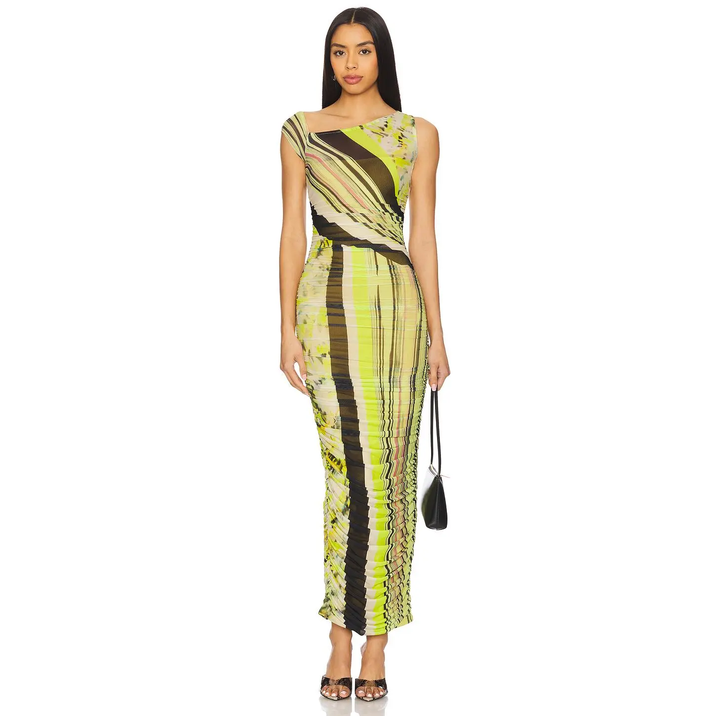 AFRM Biona Dress in Wing Stripe