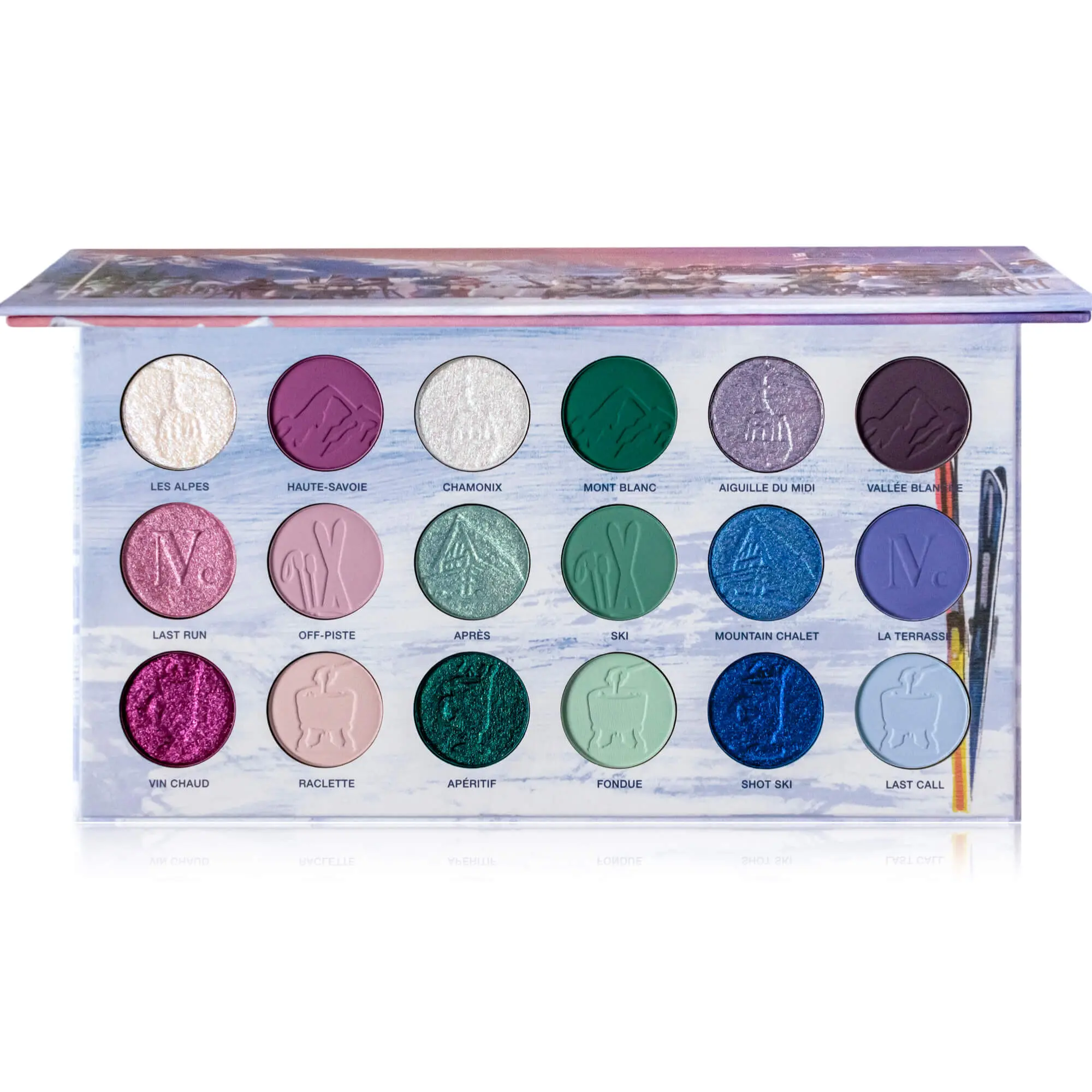 Chamonix Après-Ski - 18 Cool Toned Shade Eyeshadow Palette - Cruelty Free Makeup