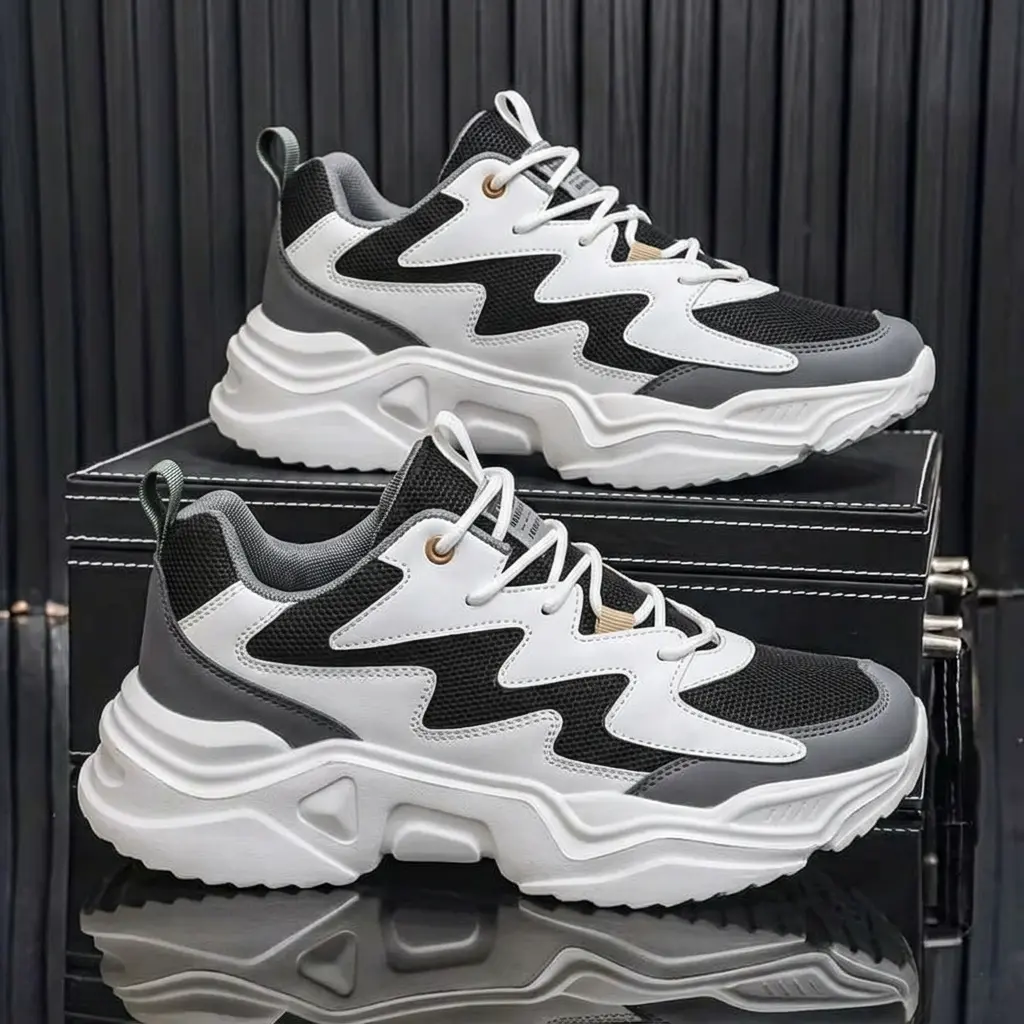 Men'S Casual Sports Shoes | Fashionable And Comfortable, Casual Running Shoes, Lightweight Breathable Low-Top Shoes - All-Terrain Traction Tread, Cushioned EVA Insole, Suitable for All Seasons, Ideal for Outdoor Walking, Running, And Traveling