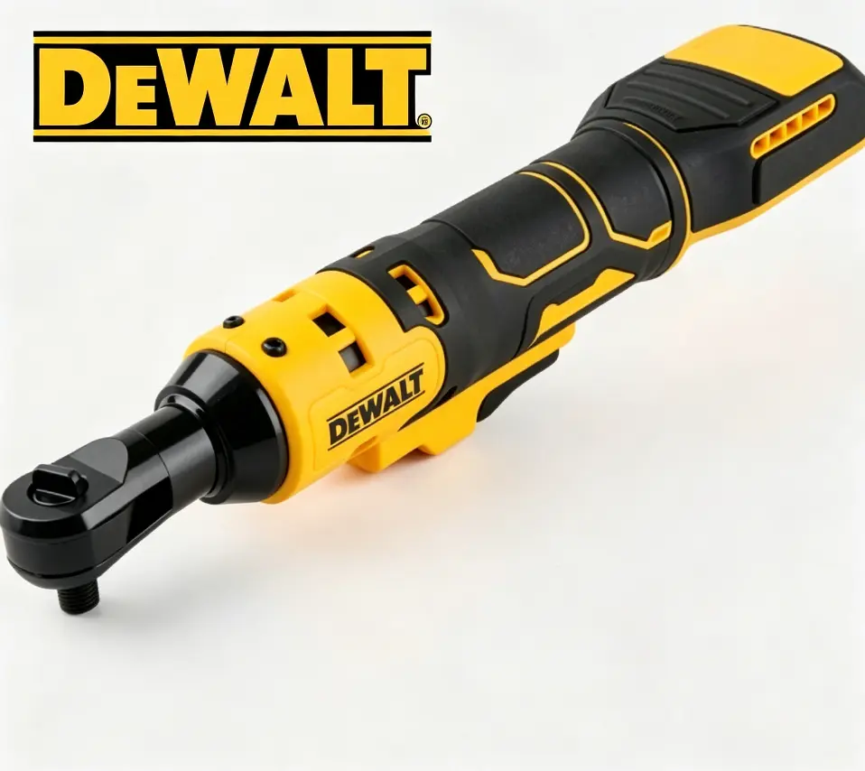 Dewalt 512 Cordless Ratchet Wrench Kit with 6.0Ah Lithium-Ion Battery & DCB112 Charger, Compact Hand Tool for Auto Repair, Equipment Maintenance