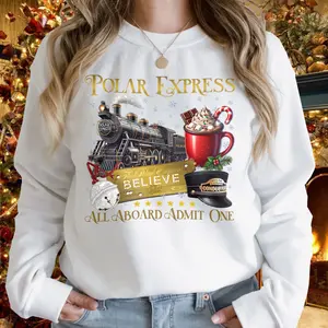 Polar Express Tshirt, Xmas Gift For Family, Unisex Wear, Merry Christmas Tee